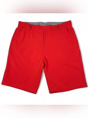 NWOT Hreski 622 Dry-FIT Golf Shorts Red Men’s Size W34 L10 Wicking Stretch YGT